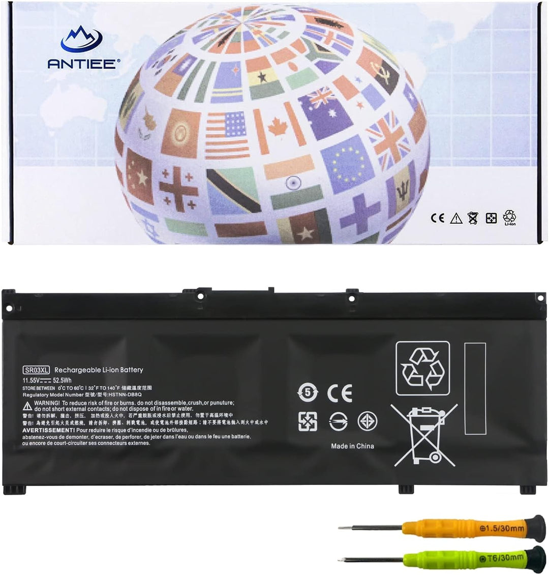 ANTIEE SR03XL Laptop Akku für HP Pavilion 15-CX 15-CX0056WM 15-CX0058WM Envy X360 15-CN 15-CP 17-BW