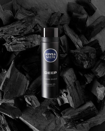 NIVEA MEN Deep Control Rasiergel im 6er Pack (6 x 200 ml), Rasiergel für eine angenehme Rasur, Rasie