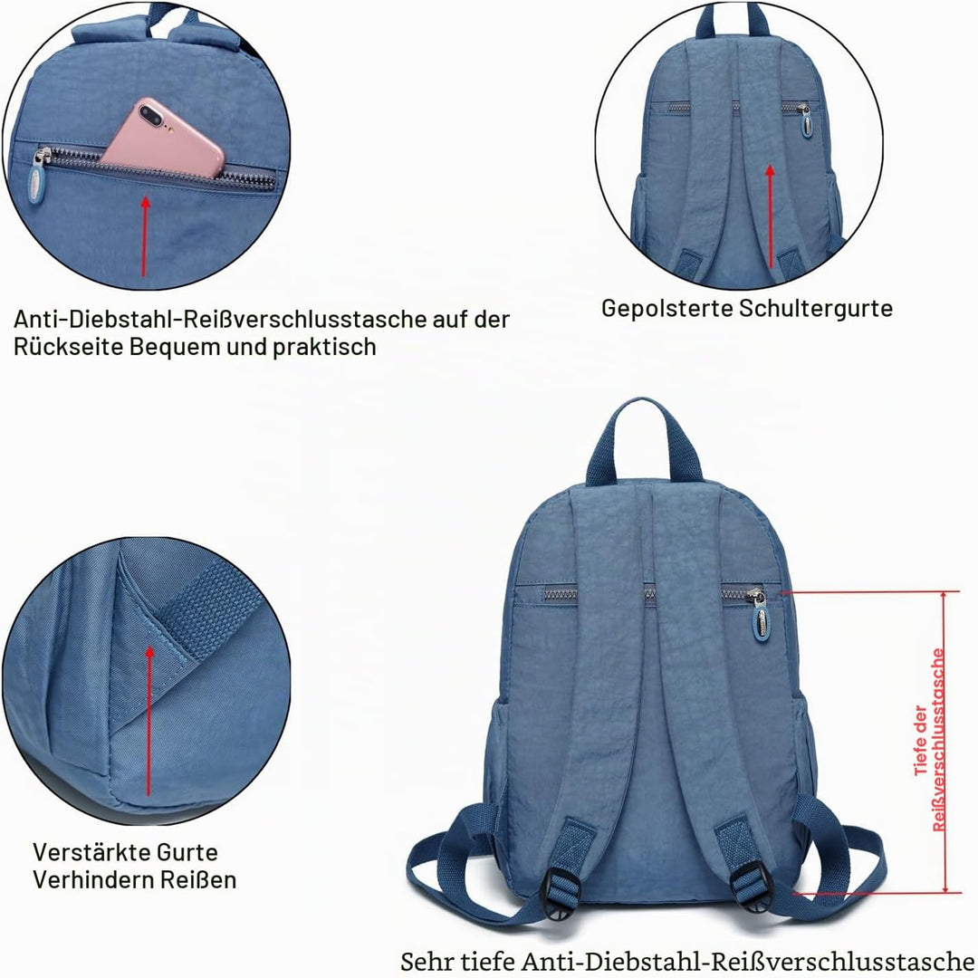 AOTIAN Frauen Rucksack Klassische Leichte Kleine Tagesrucksack Damen Nylon City Pack Jugendliche Läs