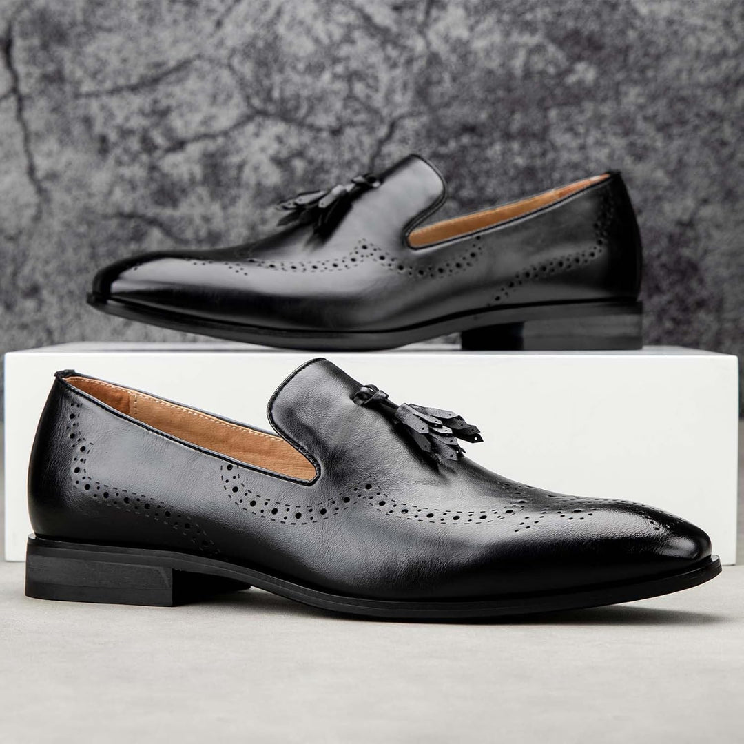 MEIJIANA Herren Mokassins Klassische Herren Anzug Schuhe Elegante Schuhe Leder Sommer Freizeitschuhe