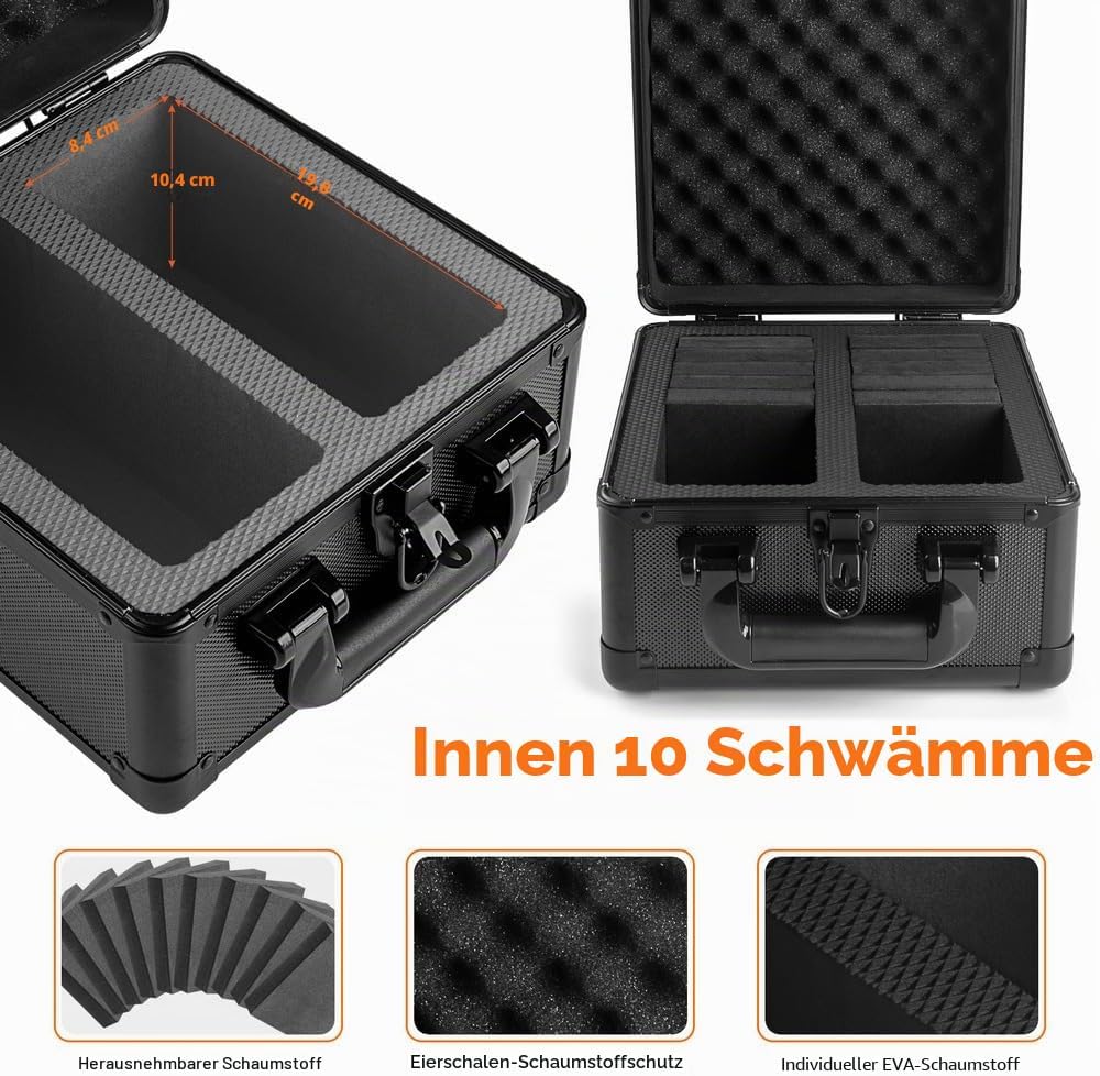 JoyHood Top Loader Aufbewahrungsbox, Graded Card Aufbewahrungsbox, PSA Card Case kompatibel mit Samm