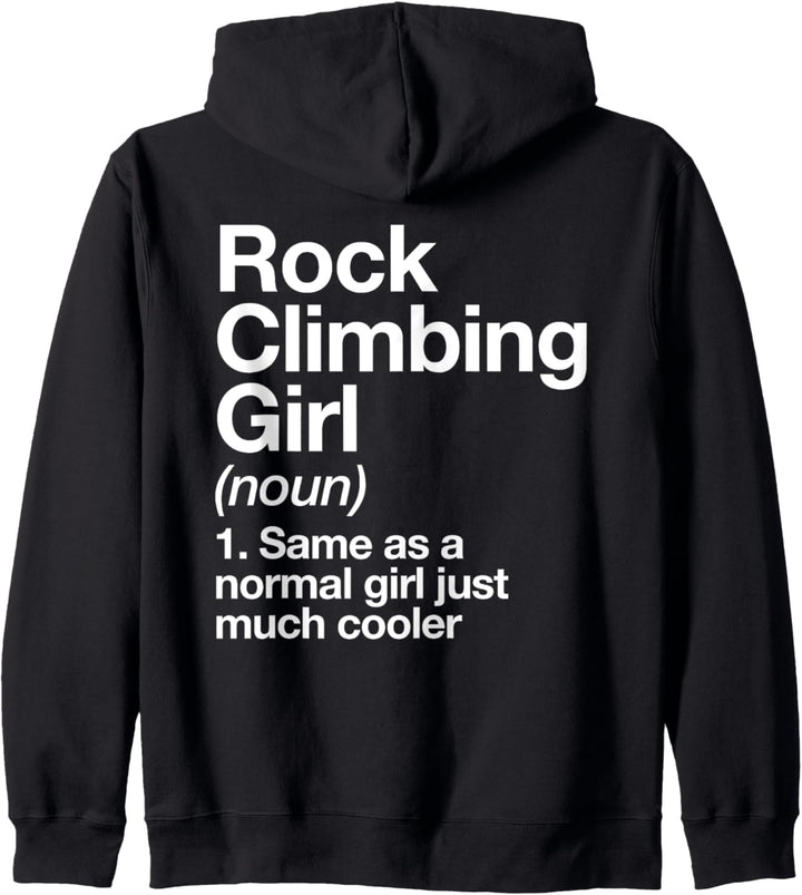 Klettern Mädchen Definition Funny Sports Kapuzenjacke