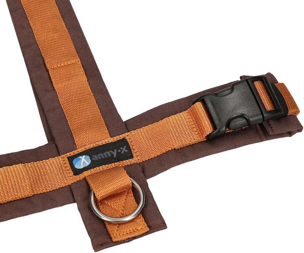 anny-x Brustgeschirr Fun braun Bernstein - Grösse M Medium Regular, Medium Regular