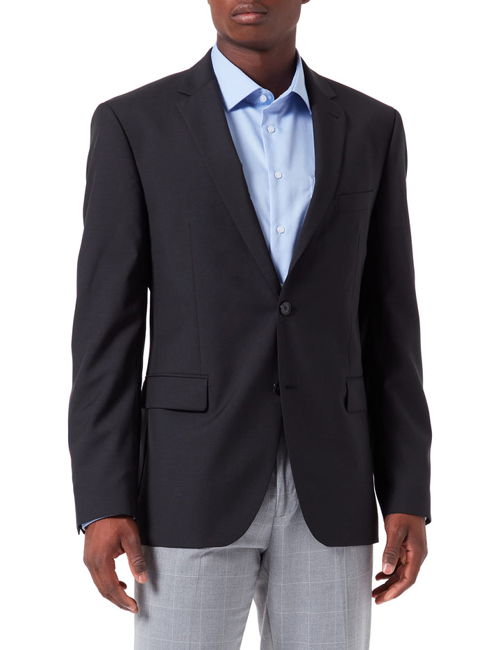 Pierre Cardin Men's Brice Blazer, 52 Schwarz (Schwarz 2000)