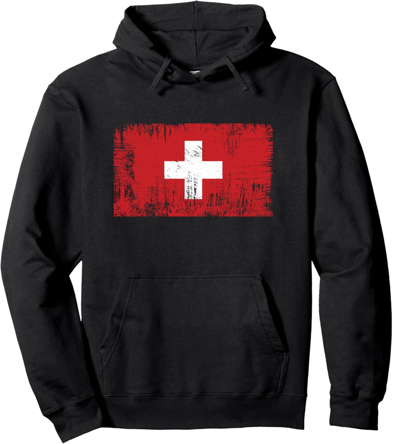 Schweiz Flagge Schweizer-Fahne Geschenk Fussball-Fan Sport Pullover Hoodie