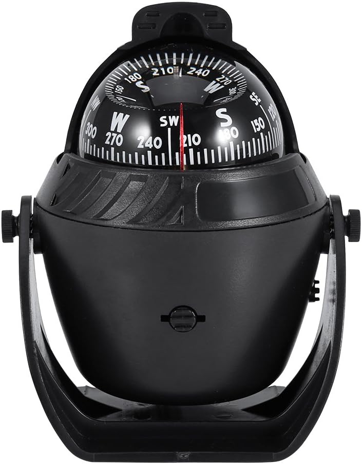 Filfeel Digital Marine Kompass, Hohe Präzision LED-Licht Schwenkbarer Kompass, Navigation Elektronis