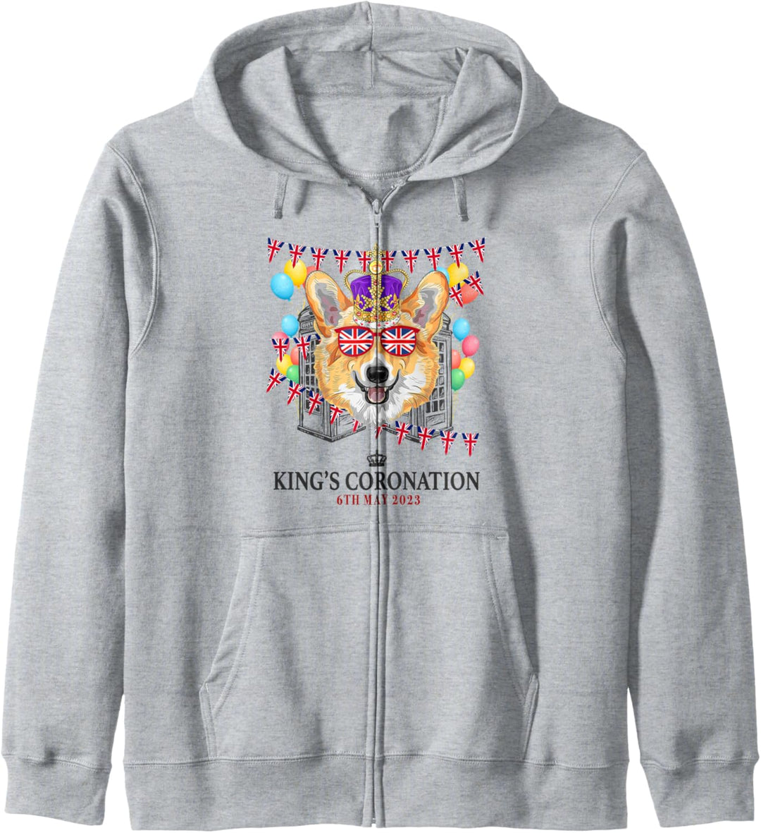 Kings Coronation Memorabilia Ideen für Frauen & Union Jack Kapuzenjacke