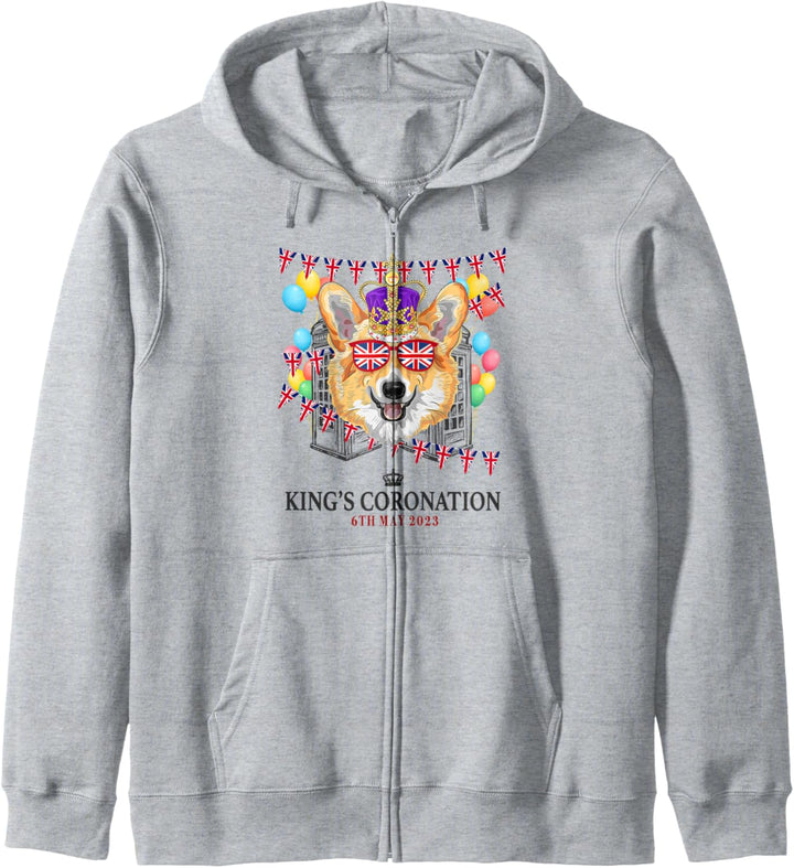 Kings Coronation Memorabilia Ideen für Frauen & Union Jack Kapuzenjacke