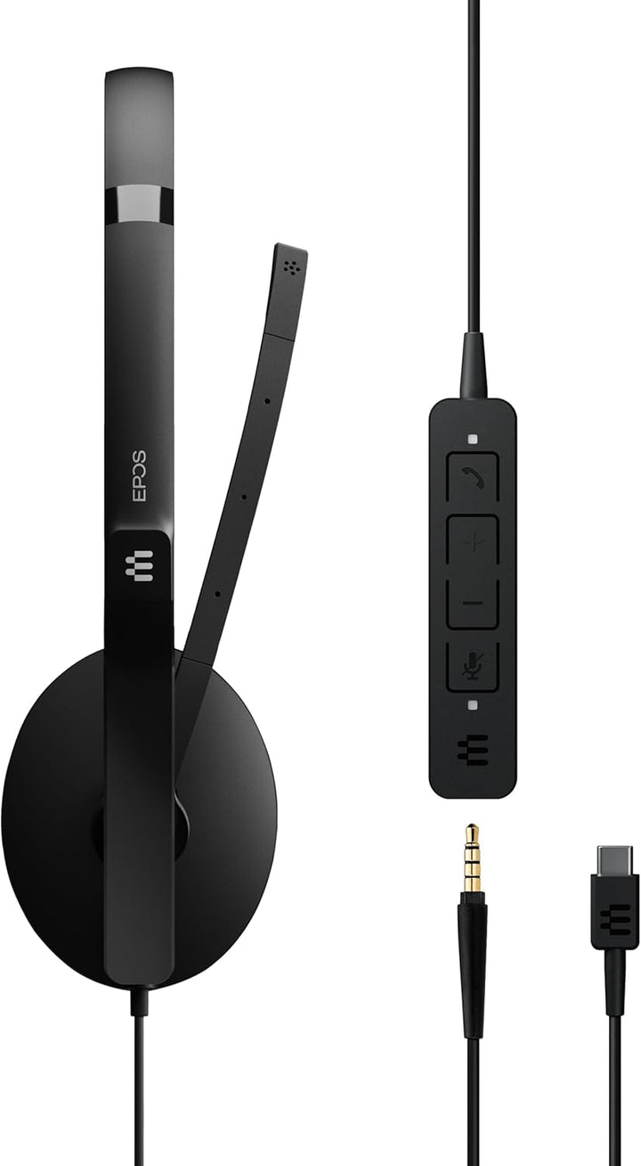 EPOS Adapt 165 USB-C II Headset: Premium Klangklarheit, Microsoft Teams und UC Zertifiziert, Ergonom