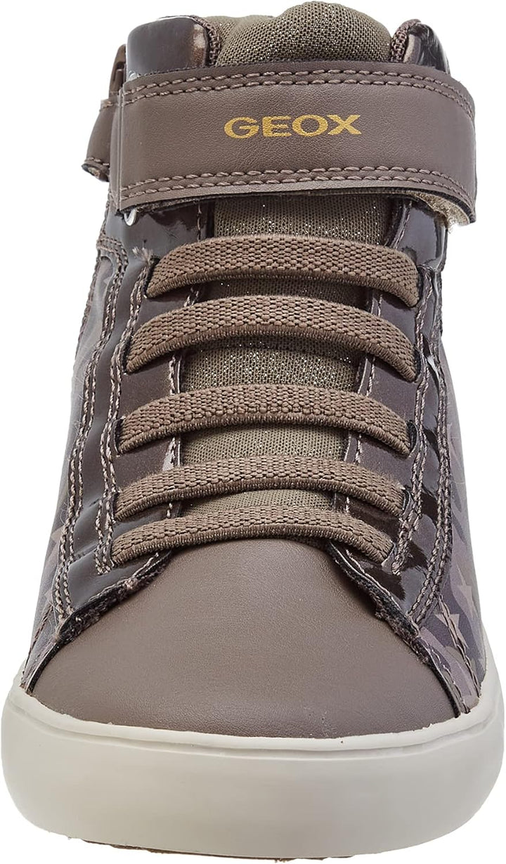 Geox Mädchen J Gisli Girl A Sneakers 27 EU Smoke Grey Platinum, 27 EU Smoke Grey Platinum