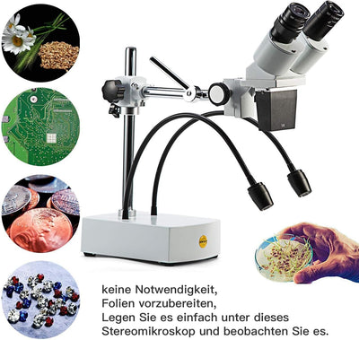 SWIFT Professionelles Stereo Mikroskop Binokular 10X 20X Vergrösserung mit Weitwinkel 10X und 20X Ok