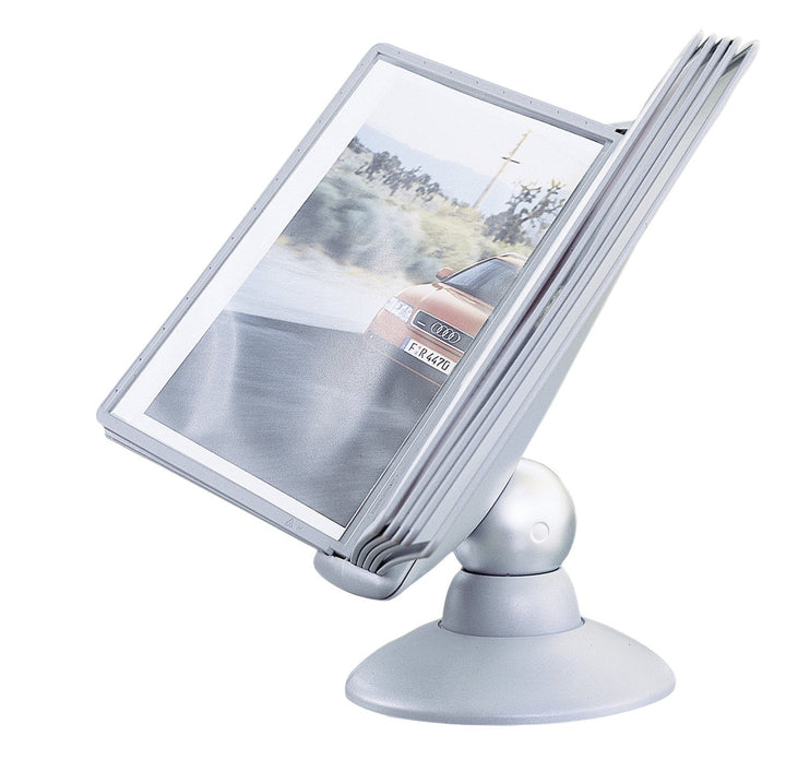 Durable Sichttafelsystem Sherpa Motion, mit 10 Sichttafeln A4, graphit, 558737, graphit