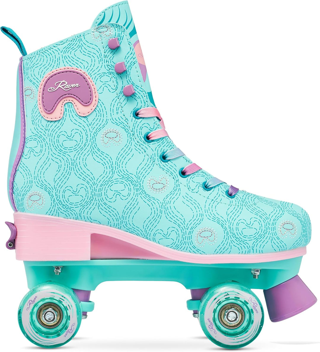 RAVEN Rollschuhe Roller Skates für Kinder Erwachsene Mädchen Damen verstellbar 31-34 (20-21,5cm) Pav