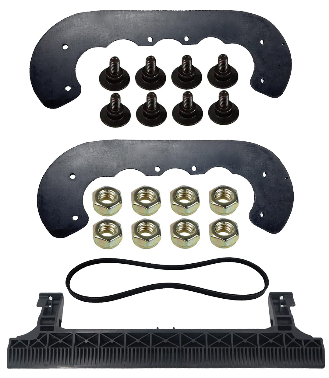 Hippotech 99-9313 Schneefräse Paddel mit Keilriemen 108-4921 Schaberstange 133-5585 108-4884 & Mutte