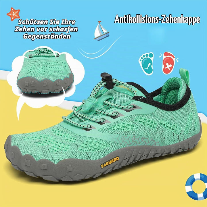 SAGUARO Kinder Barfussschuhe Schnell Trocknend Badeschuhe,24-36 EU 26 EU Grün, 26 EU Grün