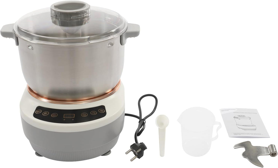 7L Vollautomatische Teigmaschine, Teigknetmaschine mit 45 ℃ Konstante Temperatur Fermentfunktion Ein