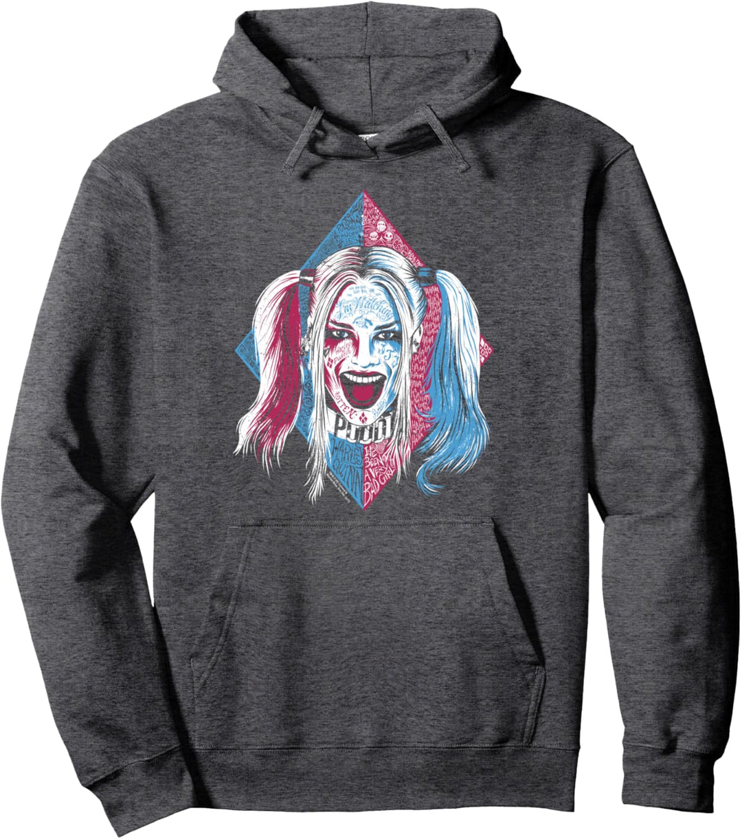 Suicide Squad Harley Quinn Puddin Portrait Pullover Hoodie