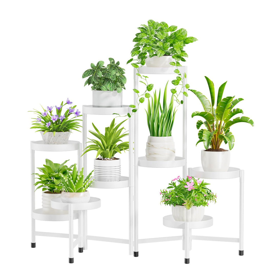 iDavosic.ly Pflanzenständer Metall mit 9 Etagen, Blumenständer Pflanzenregal Blumenregal Indoor Outd
