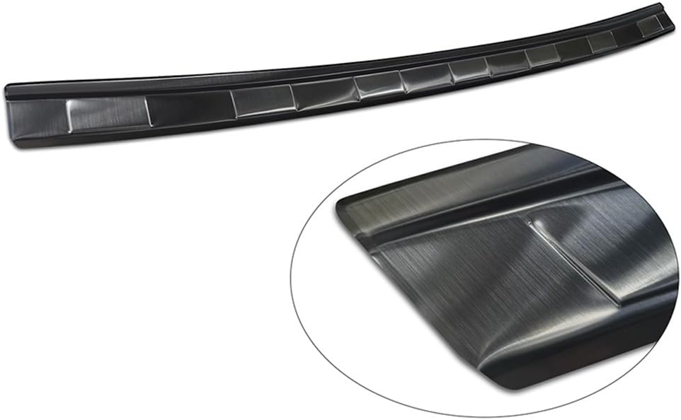 Avisa Schwarz Edelstahl Heckstossstangenschutz kompatibel mit Dacia Duster III 2024- 'Ribs'