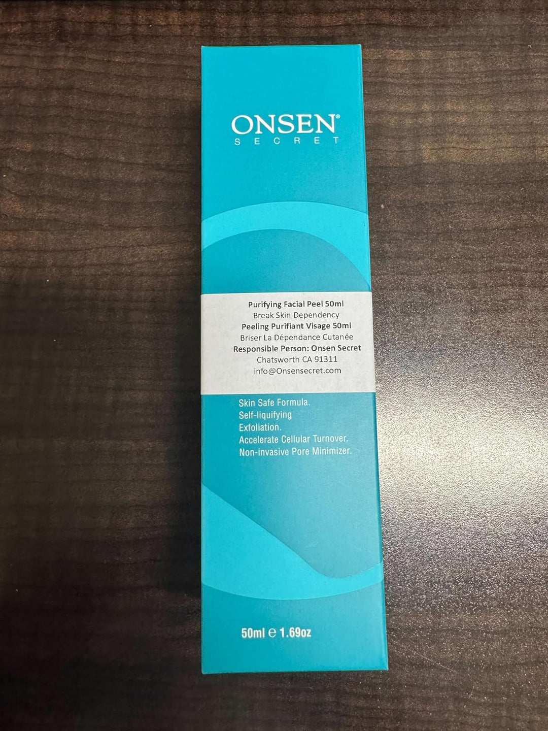 Onsen Secret Exfoliating Peeling Gel - Daily Gentle Face Exfoliator, Dark Spot Remover, Organic Faci