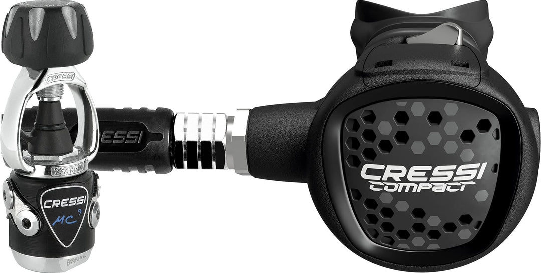 Cressi MC9/XS Compact Regulator - Atemregler zum Tauchen, erhältlich INT oder DIN Version, Unisex fü