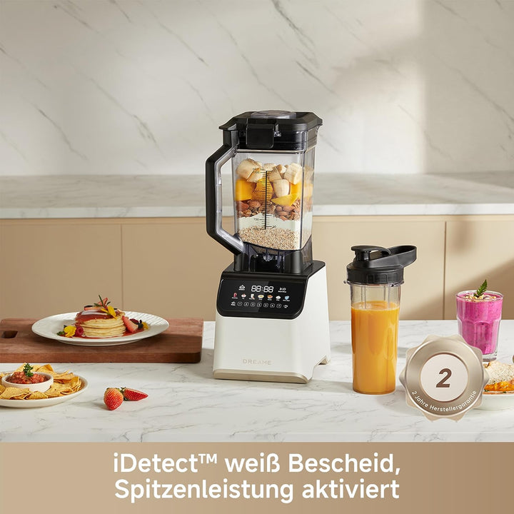 Dreame BlendLogic™ Hochleistungs-Mixer, iDetect™-Technologie, 2 Tritan™ Mixbecher (2,0 L & 700 mL),