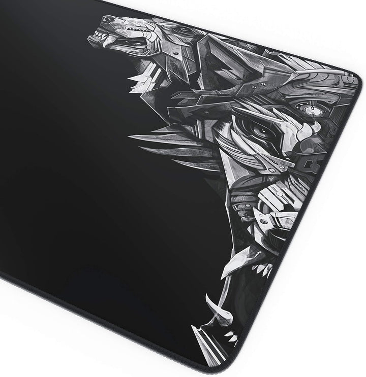 TITANWOLF - Übergrösse Mauspad Gaming Titanwolf 1200x400mm - XXXL Mousepad gross mit Motiv - Tischun