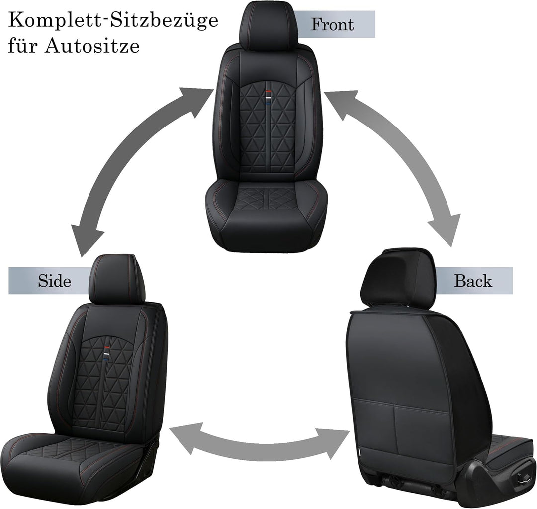 Universelle Komplett-Set Autositzbezüge, Für Mercedes-Benz B-KLASSE, C-KLASSE, E-KLASSE, GLB, GLK, G