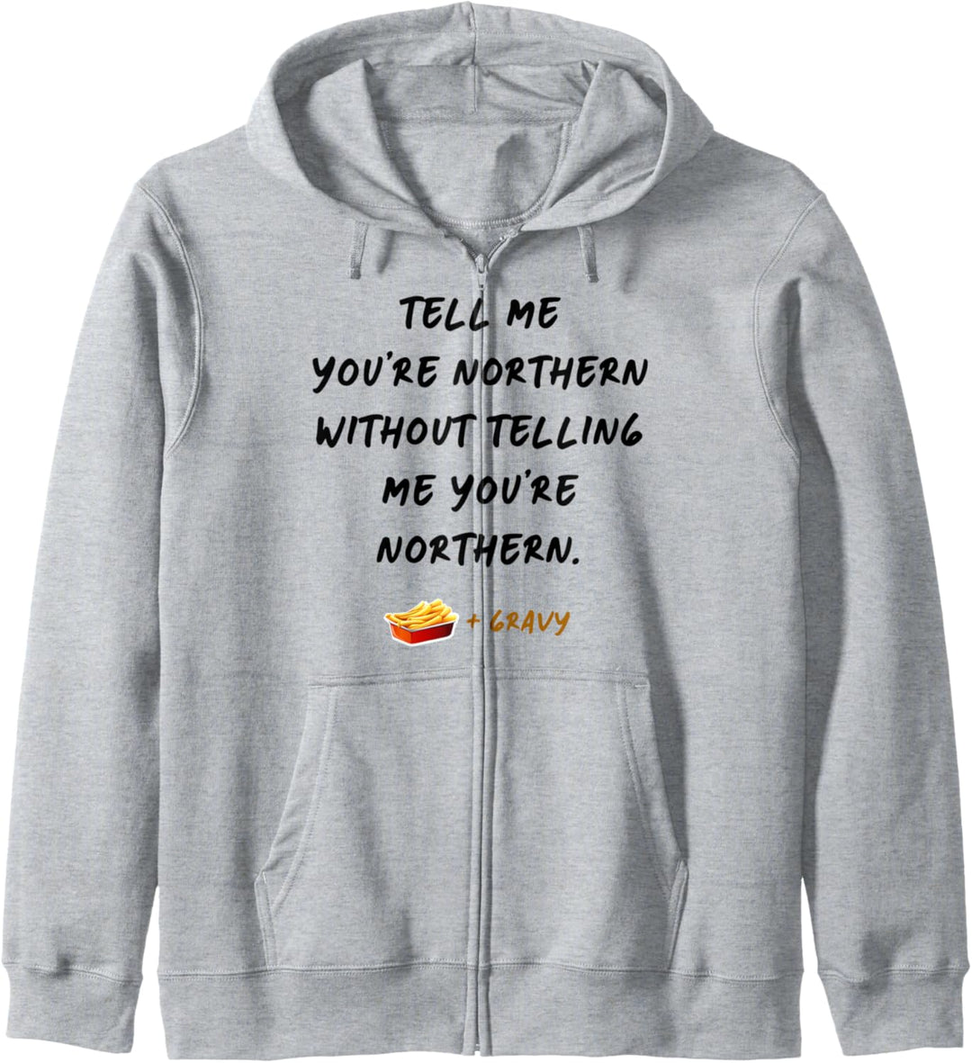 Lustiges Chips & Sossen-Design für Northern in England Grossbritannien Kapuzenjacke