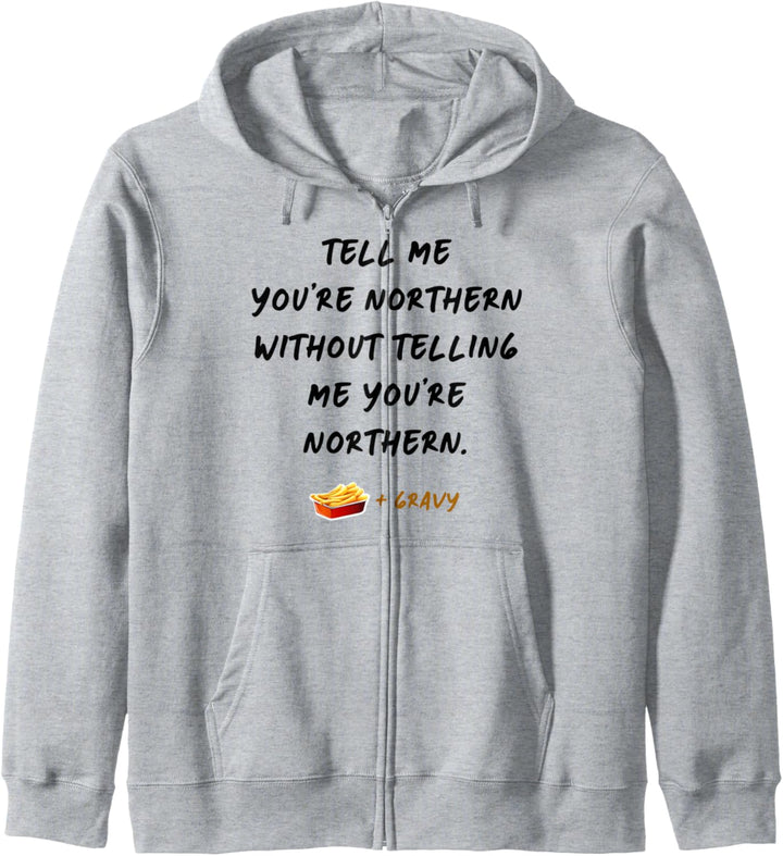 Lustiges Chips & Sossen-Design für Northern in England Grossbritannien Kapuzenjacke