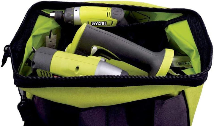 Ryobi 5132002553 Nylon Werkzeugtasche mittel Typ UTB4 Grau, Gelb