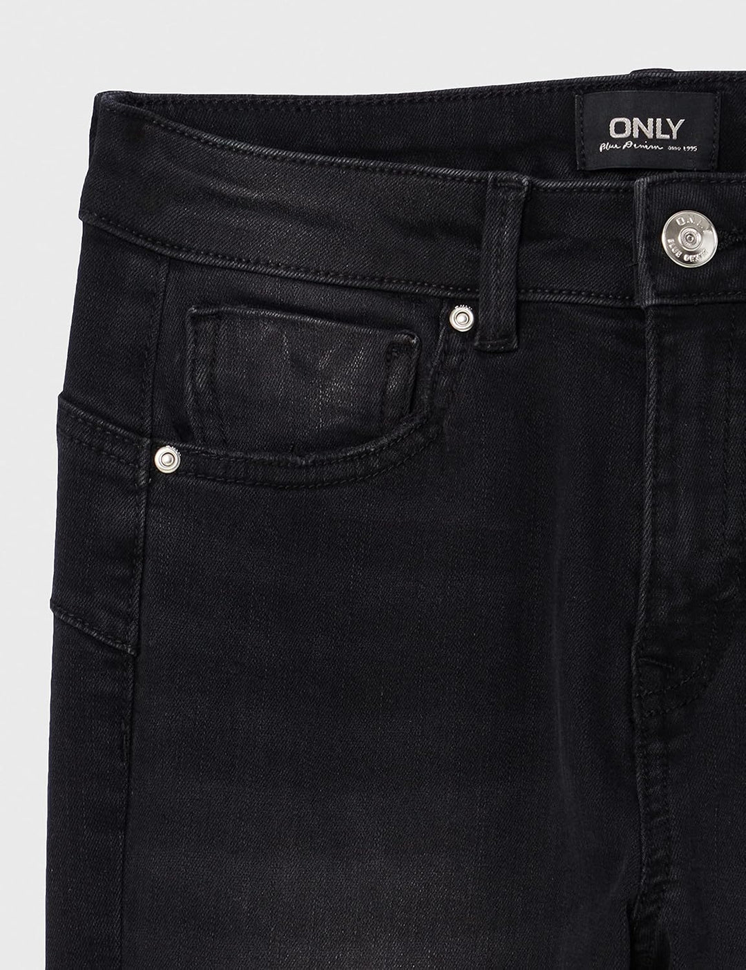 PIECES Damen Onlwauw Mid Power Sk Push Up Gua Ext S / 30L Black Denim, S / 30L Black Denim