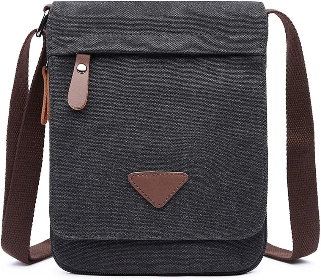 FANDARE Retro Umhängetasche Herren Segeltuch Arbeitstasche Damen Messenger Bag Schultertasche Herren