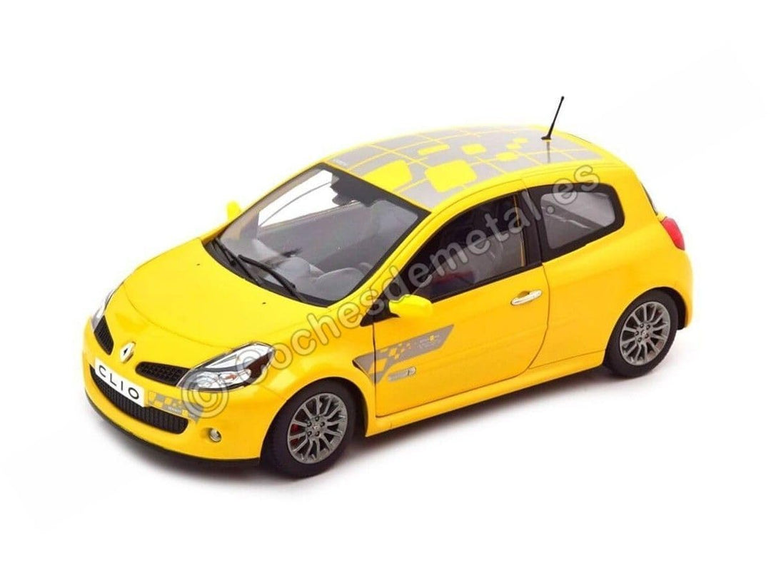 Norev NV185236 Clio RS F1 Team 2007-Sirius Yellow Renault Sammelmodell, Multi, Mehrfarbig