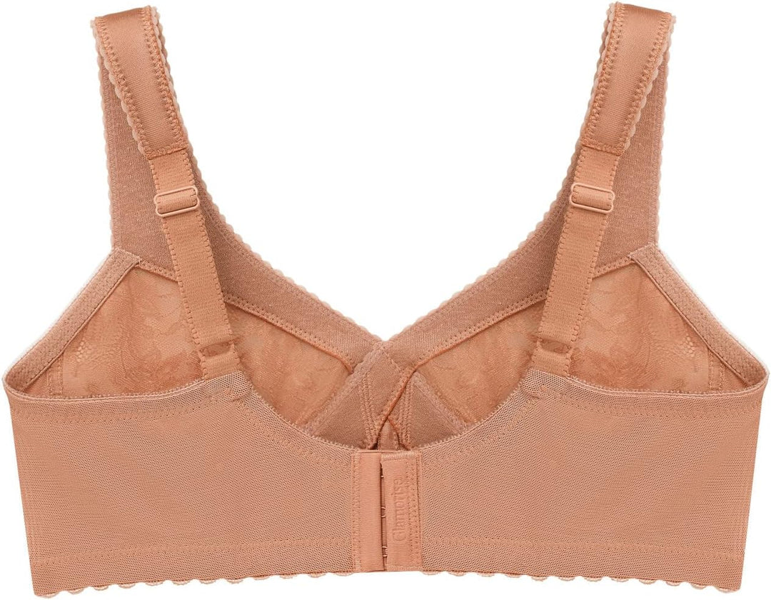 Glamorise Damen Bügelloser MagicLift-Stütz-BH für grosse Grössen Nr. 1000 80B Cappuccino, 80B Cappuc