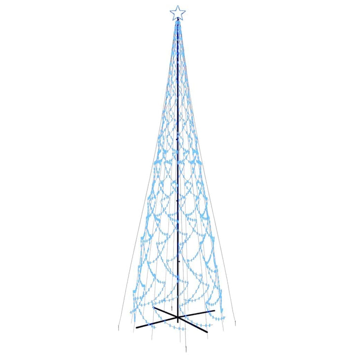 vidaXL LED Weihnachtsbaum Kegelform Tannenbaum Lichterbaum Weihnachtsdeko Stern Beleuchtung Aussen B