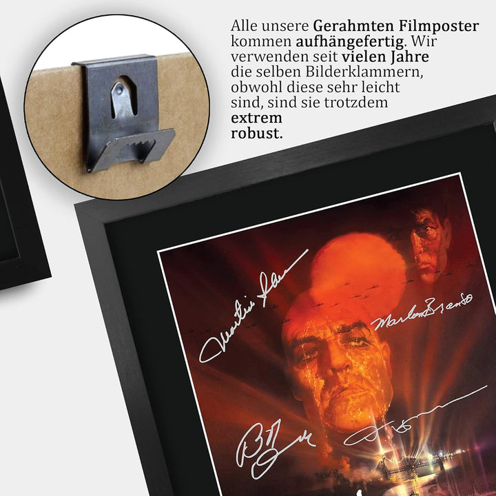 HWC Trading Apocalypse Now A3 Gerahmte Signiert Gedruckt Autogramme Bild Druck-Fotoanzeige Geschenk
