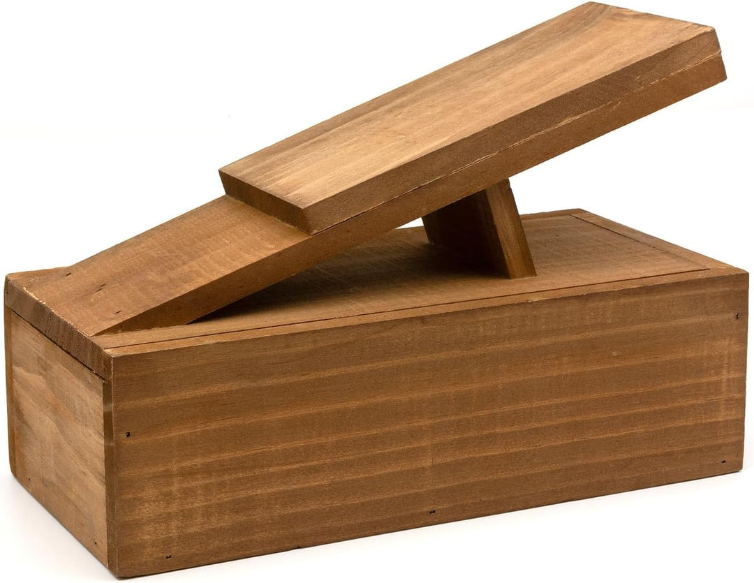 CKB LTD Schuhpflegeset - Tragbare Lederschuhputz-Holzbox Geschenkset mit Stiefelwagenablage, Applika
