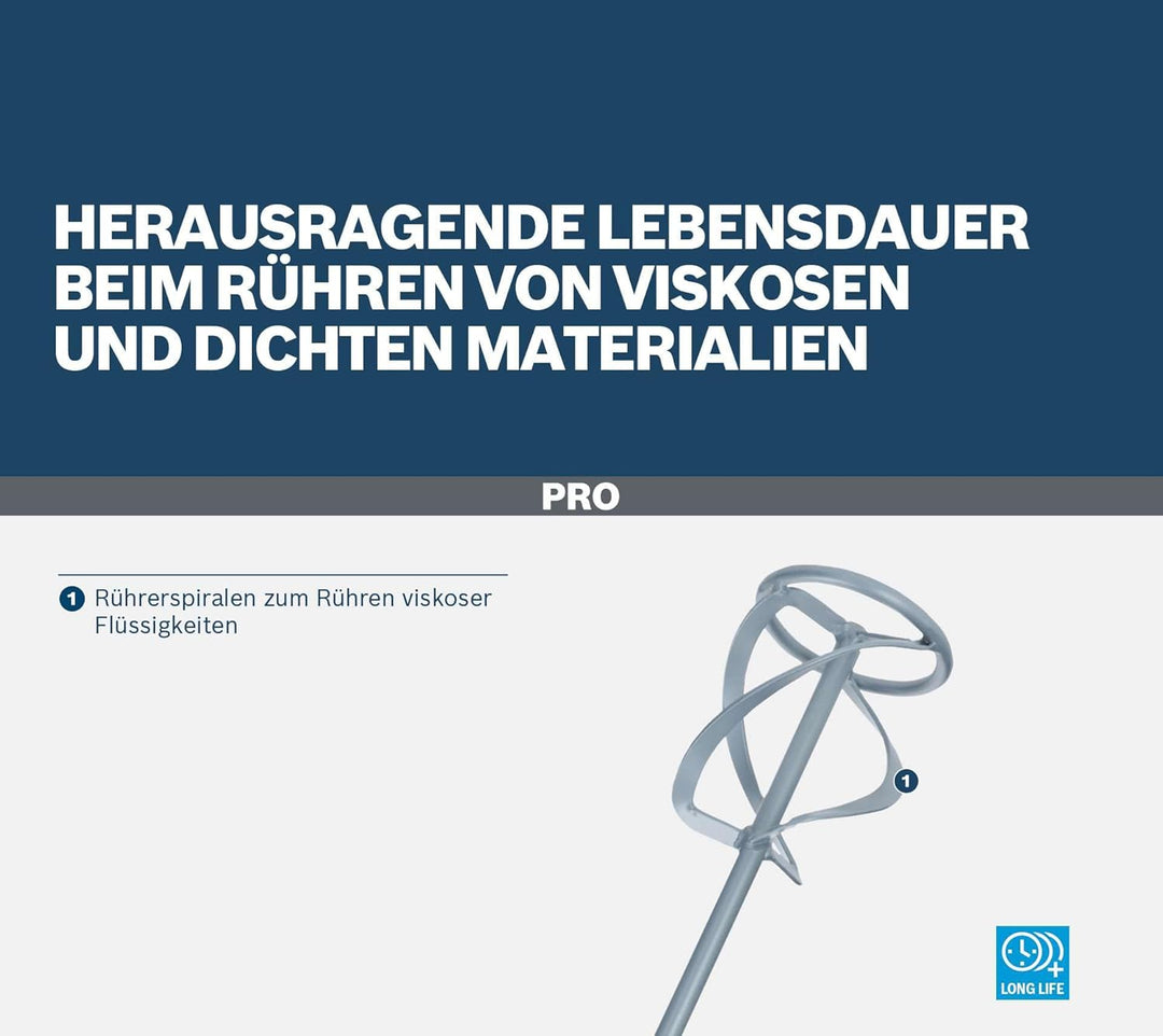 Bosch Professional Rührkorb (Korb-Ø: 135 mm, Mischmenge: 25-60 kg, Zubehör Bohrmaschine)