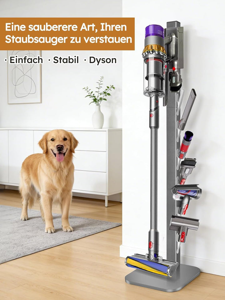 Staubsaugerhalter für Dyson Gen5,G5,V15,V12,V11,V10,V8,V7,V6, freistehende bohrfreie Bodenhalterung