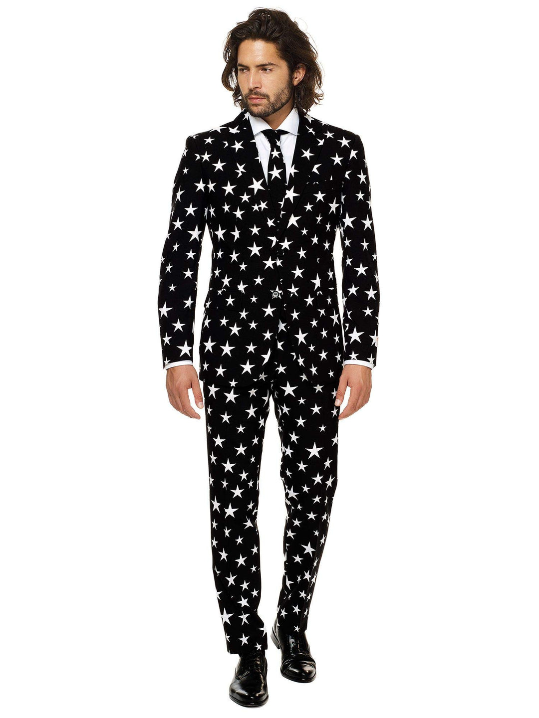 OppoSuits Herren Opposuits Halloween Suit For Men in Creepy And Stylish Print Anzug 46 Starstruck, 4