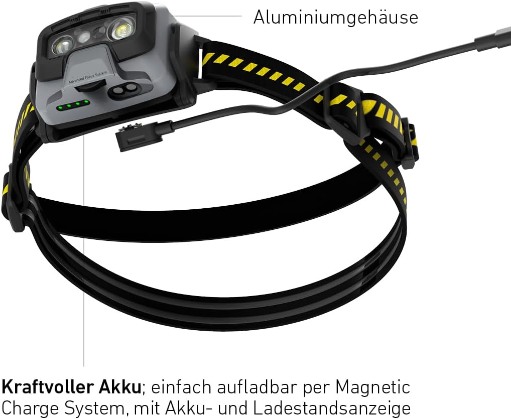 Ledlenser HF6R Work Stirnlampe Led wiederaufladbar | LED Kopflampe 800 Lumen | Adventure Headlights