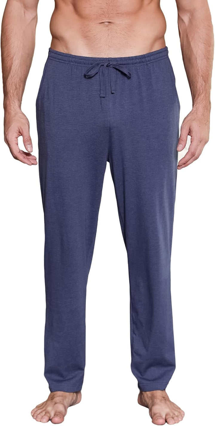 Winovia 2er-Pack Schlafanzughose Herren Lang Leichte Pyjamahose aus Baumwolle Loungewear Hosen Schla