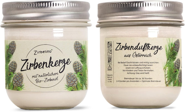 Zirben Erlebnis Geschenksbox Nr.5: Bio-Zirbenkissen mit ZirbenWürfel-Set und Zirbenduftkerze