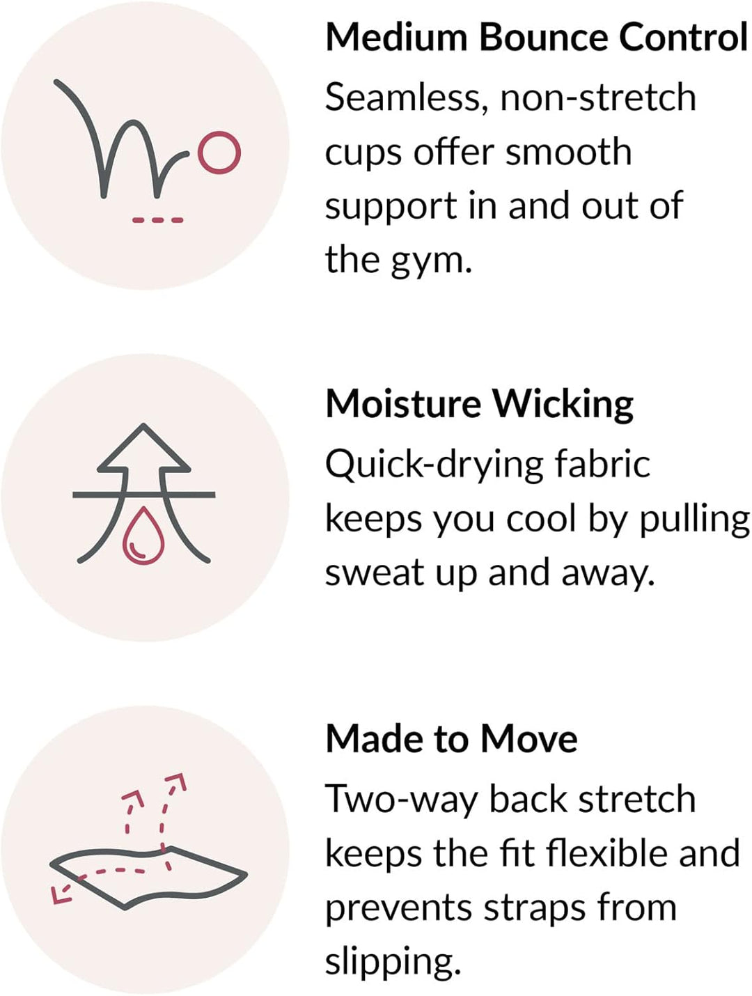 Glamorise Damen Sports Bra, Undurchsichtige 75B Schwarz, 75B Schwarz