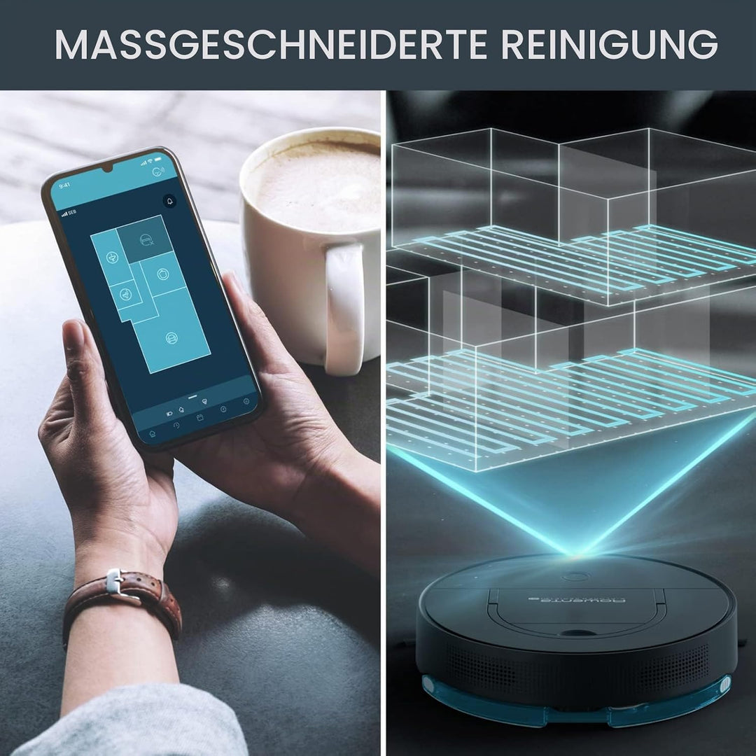 Rowenta RR9065 X-Plorer Serie 130 AI 4-in-1 Wisch- &amp; Saugroboter | Laser + Kamera-Navigationssystem