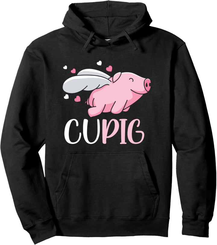 Cupig süsses Schwein Pullover Hoodie