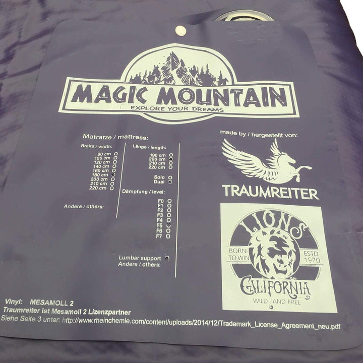 Traumreiter Wasserbett Matratze Premium dual, 1x Wassermatratze 100x220 für 200x220 Softside Schaumw