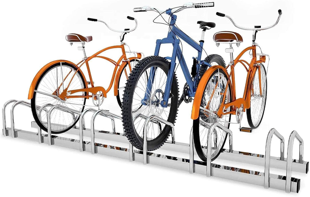 Aufun Fahrradständer Aufstellständer, Metall Boden Ständer Legierter Stahl Ständer mit Schrauben, fü