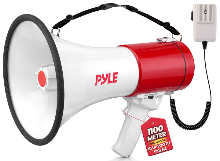 Pyle PMP52BT Pyle Pro bluetooth megaphone with AUX (3.5mm) Input Built-in USB Flash &amp; SD Memory Card